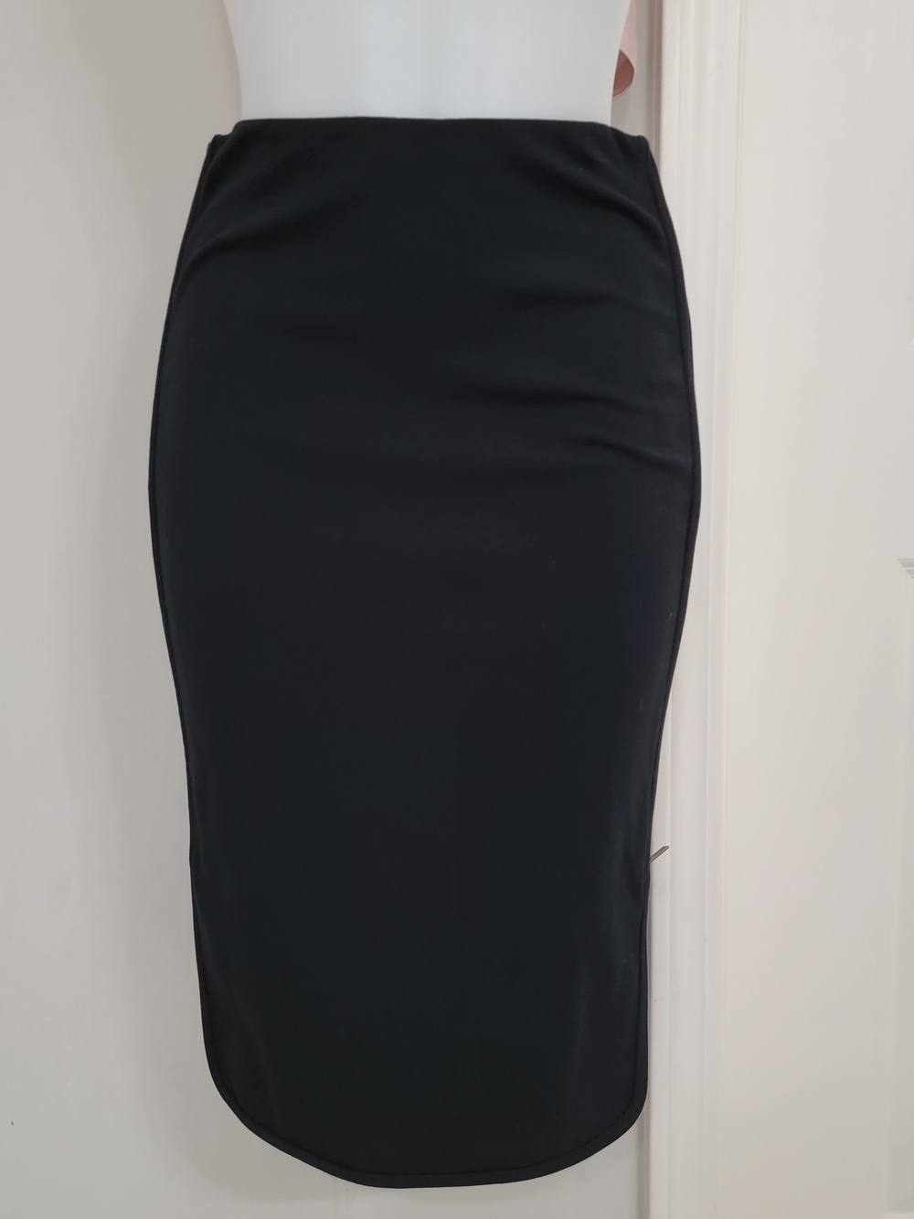 Diane Von Furstenberg Black Midi Pencil Skirt